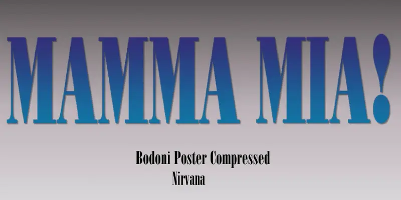 Mamma Mia font