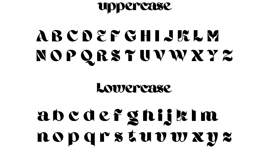Ahsing Font Character map