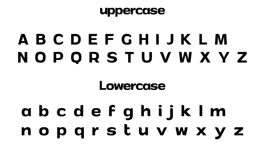 Andor Font Character map
