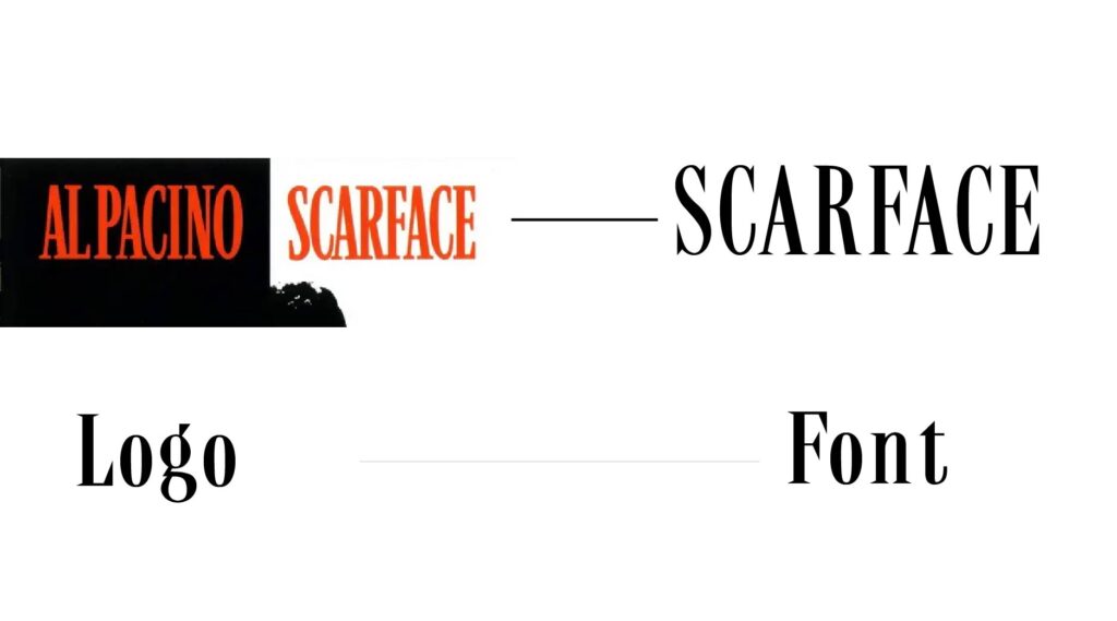 Scarface Movie vs Font similarity