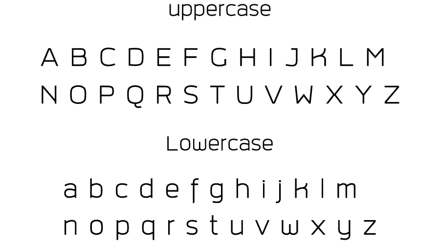 Superspace Light Font Character map