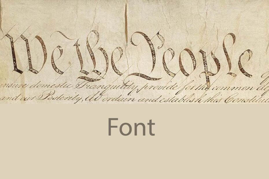 We the People Font