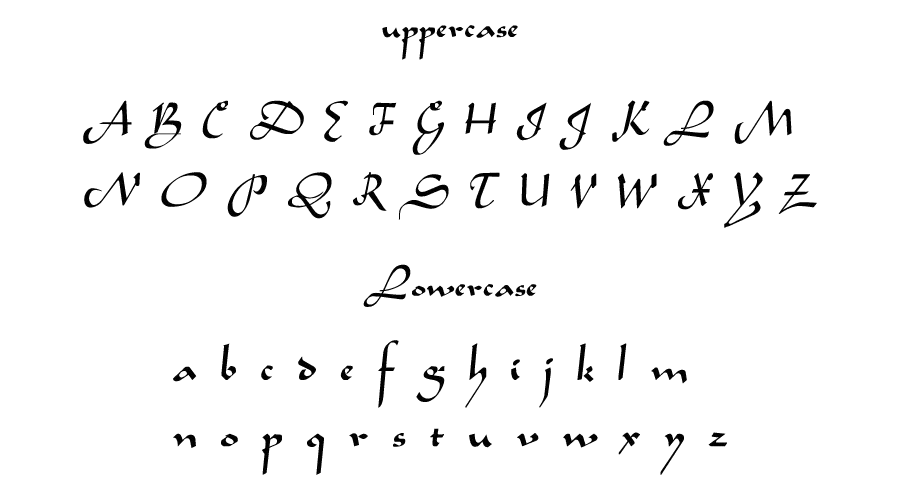 Aladdin Font Character