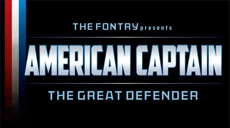 American Captain Font