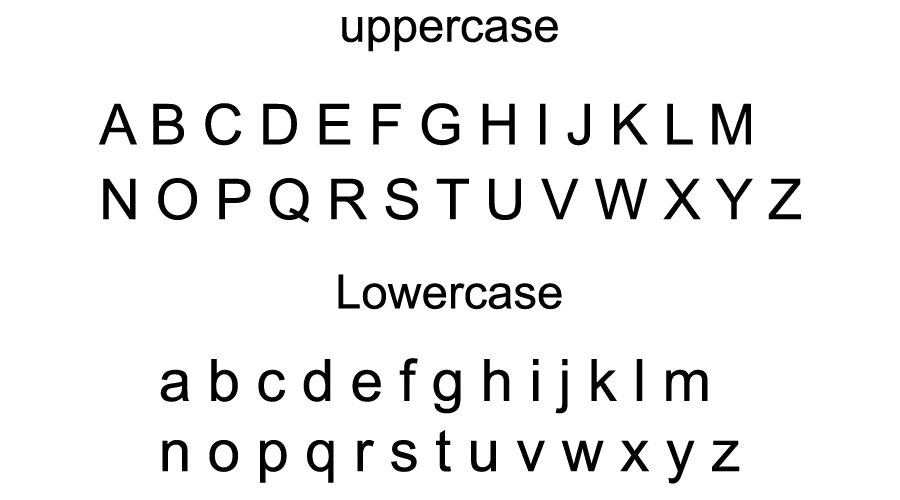 Arial Font Character