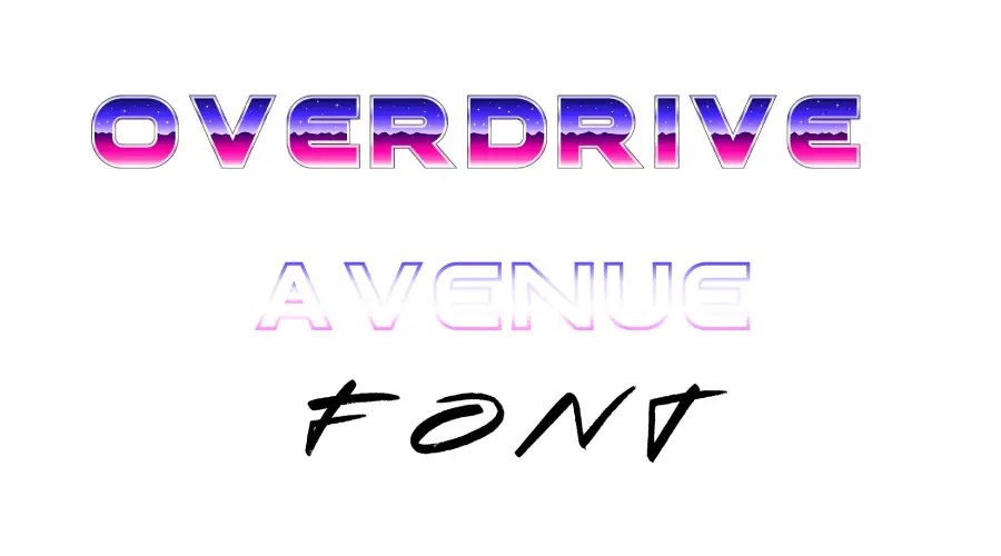 Overdrive Avenue Font