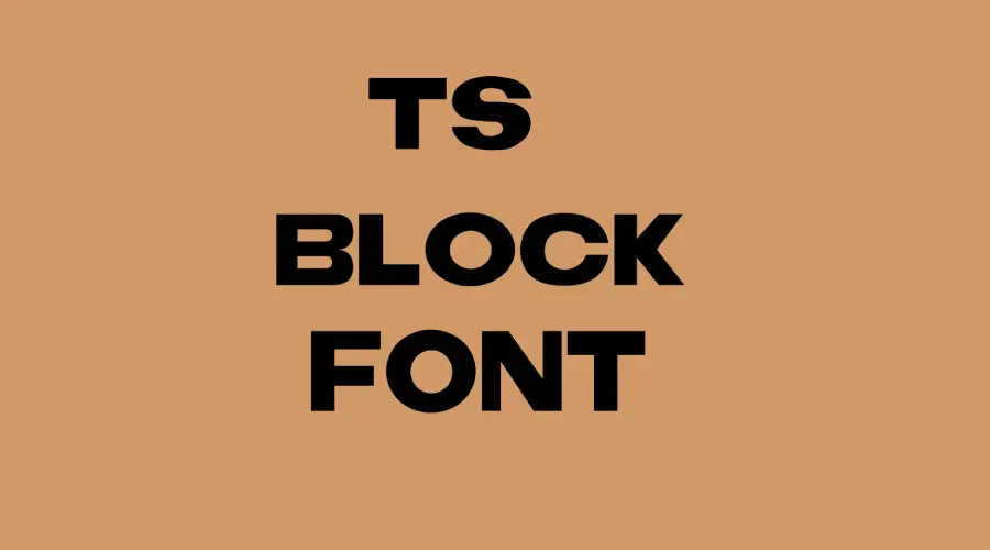 TS Block Font