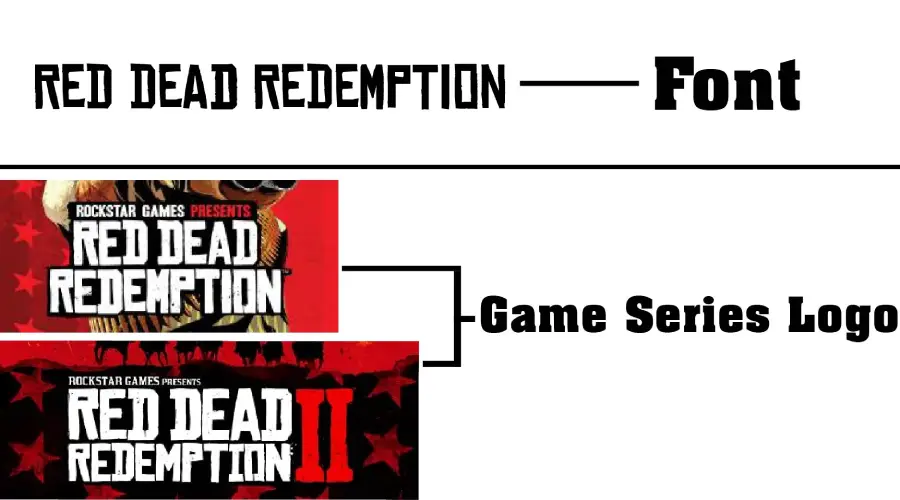 Red Dead Redemption Logo vs Chinese Rocks Font similarity example