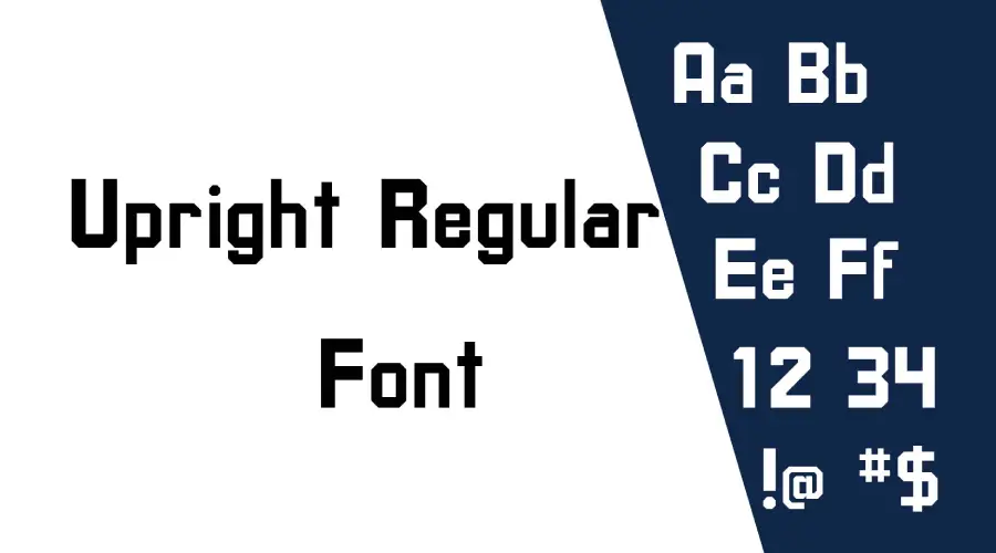 Upright Regular Font