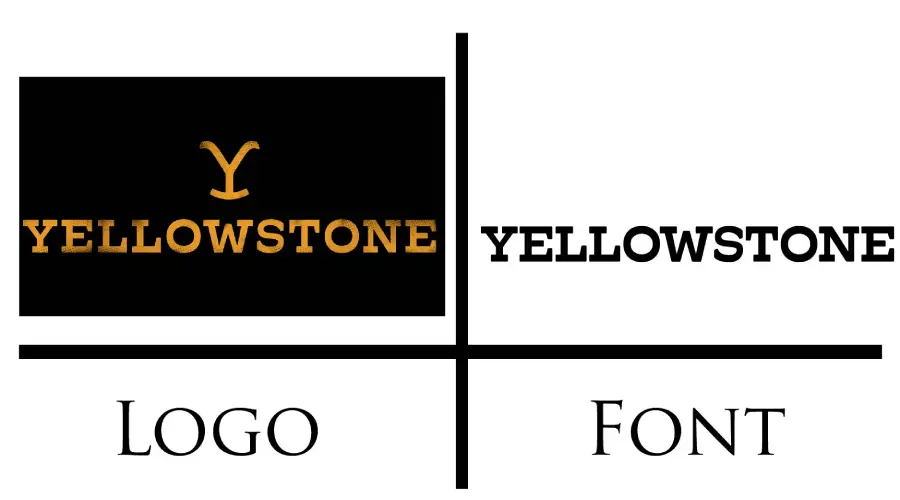 Yellowstone TV logo vs Hatch Font similarity example
