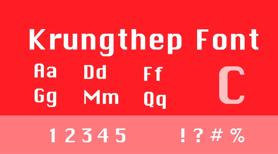Krungthep Font